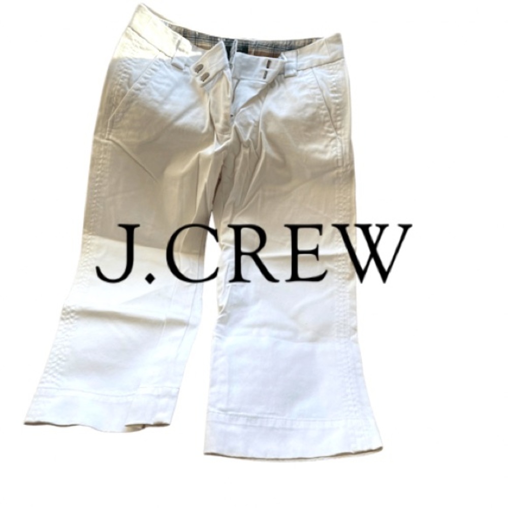 White j.crew favorite fit capris